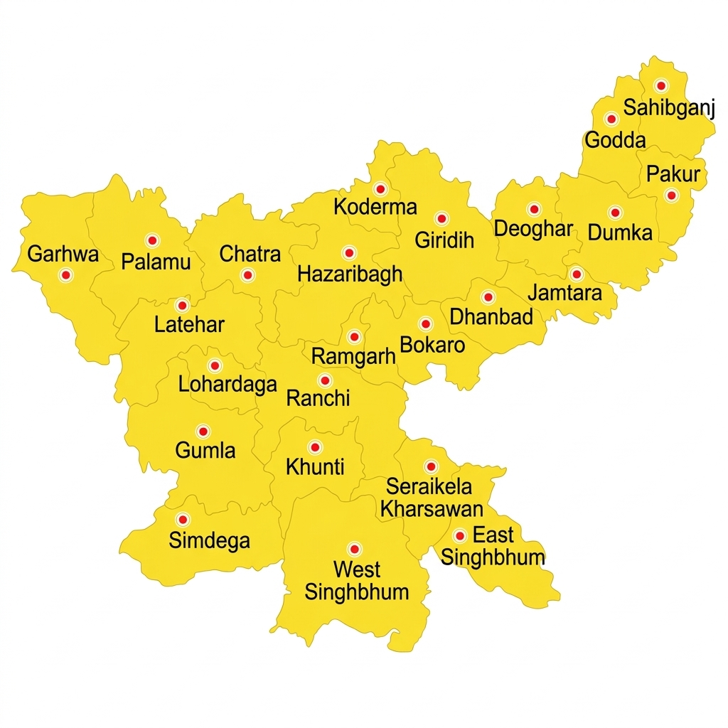 Trio Motors Jharkhand Dealer Network Map